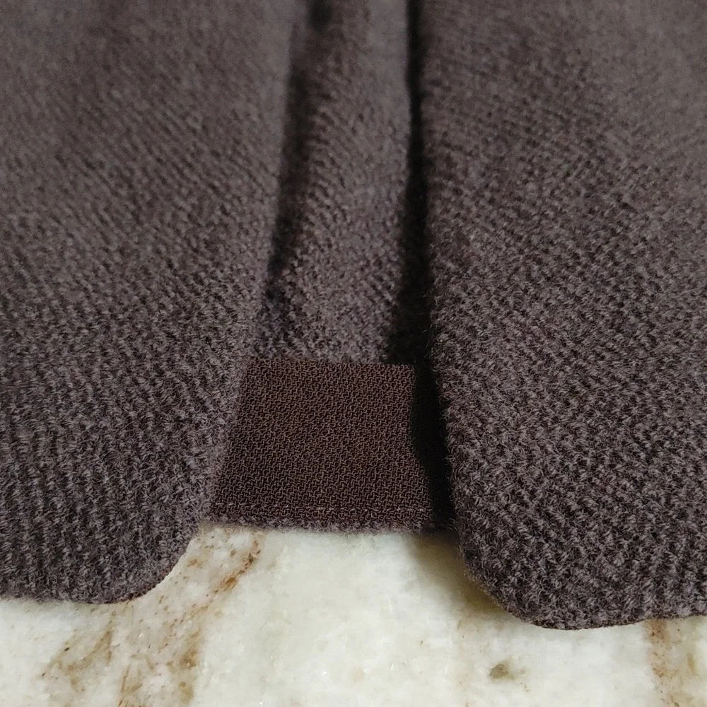Vintage Linda Allard Ellen Tracy Wool Crop Sweater in Eggplant XL